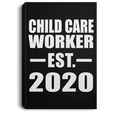 Child Care Worker Established EST. 2020 - Canvas Portrait