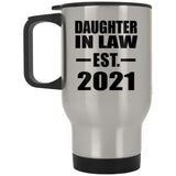 Daughter In Law Established EST. 2021 - Silver Travel Mug