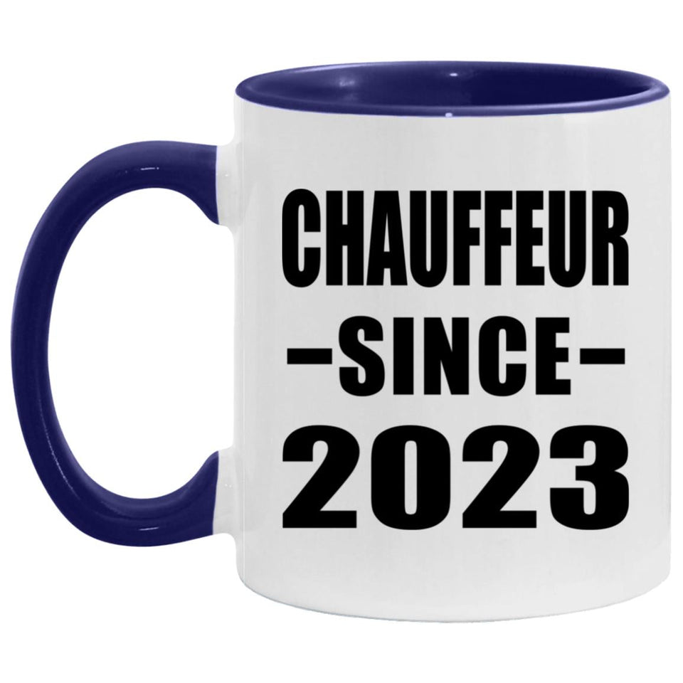 Chauffeur Since 2023 - 11oz Accent Mug Purple