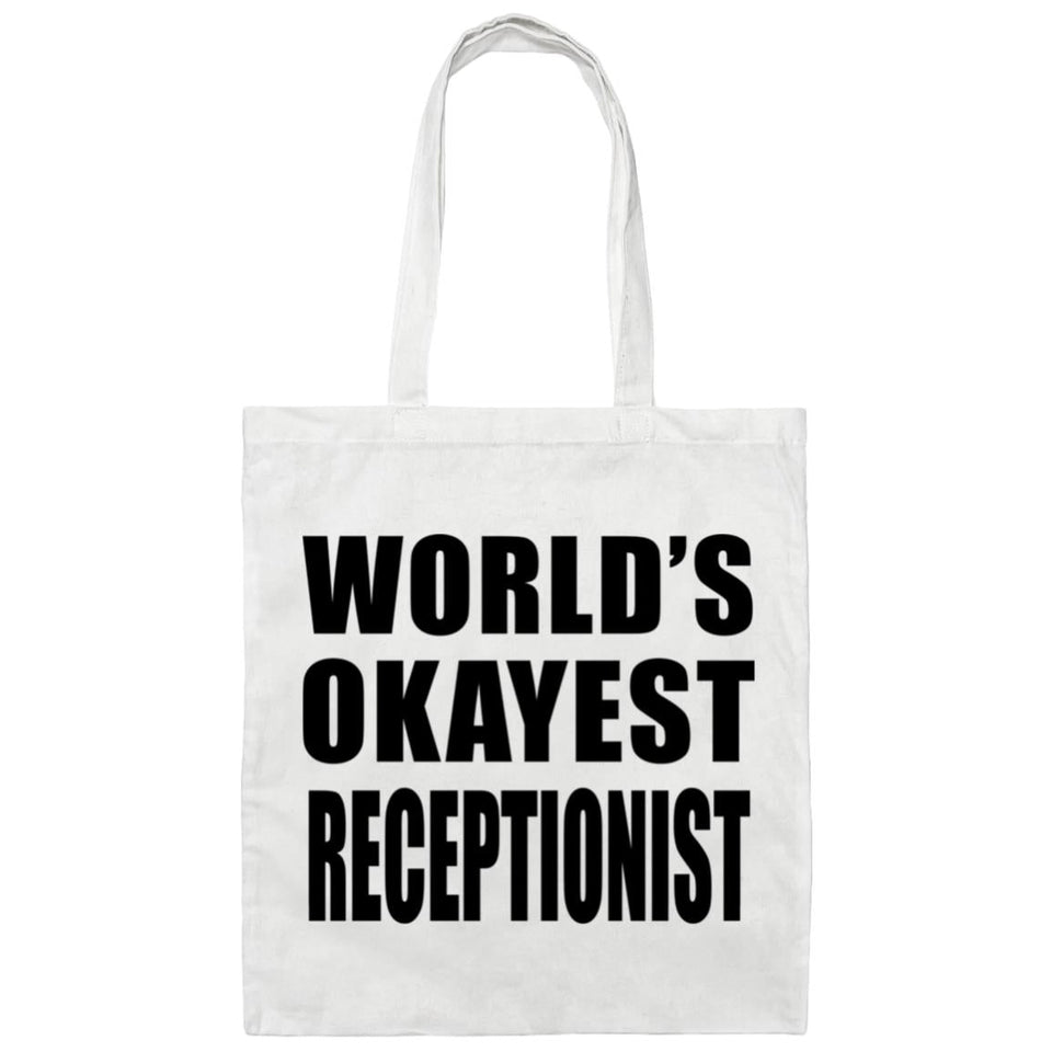 World's Okayest Receptionist - Tote Bag White