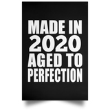 4th Birthday Made In 2020 Aged to Perfection - Poster Portrait