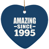 29th Birthday Amazing Since 1995 - Heart Ornament