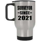 Surveyor Since 2021 - Silver Travel Mug