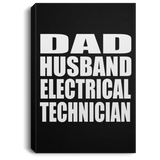 Dad Husband Electrical Technician - Canvas Portrait