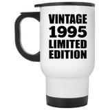 29th Birthday Vintage 1995 Limited Edition - White Travel Mug