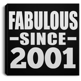 23rd Birthday Fabulous Since 2001 - Canvas Square