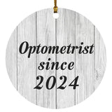 Optometrist Since 2024 - Circle Ornament F