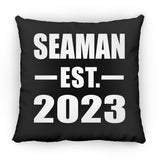 Seaman Established EST. 2023 - Throw Pillow Black
