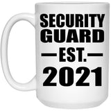Security Guard Established EST. 2021 - 15oz Coffee Mug
