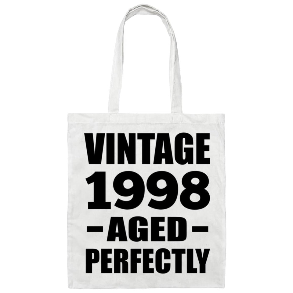 26th Birthday Vintage 1998 Aged Perfectly - Tote Bag White