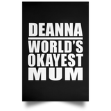 Deanna World's Okayest Mum - Poster Portrait
