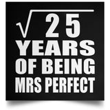 5th Anniversary Square Root of 25 Years of Mrs Perfect - Poster Square