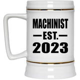 Machinist Established EST. 2023 - Beer Stein