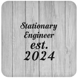 Stationary Engineer Established Est. 2024 - Drink Coaster F
