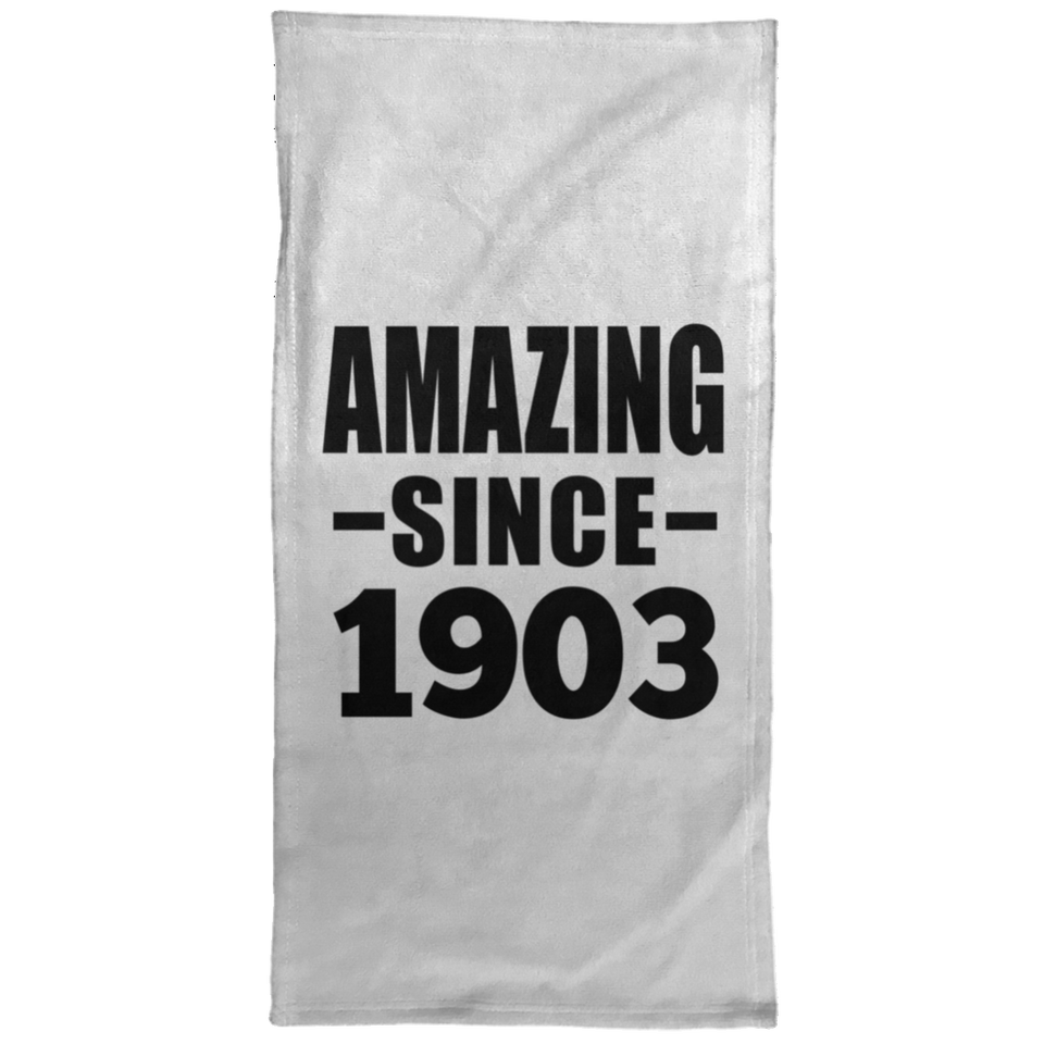 121st Birthday Amazing Since 1903 - Hand Towel
