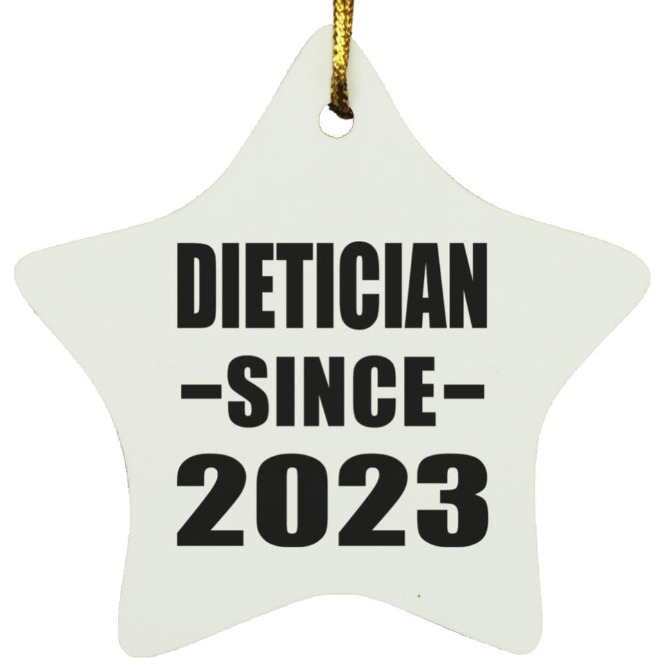 Dietician Since 2023 - Star Ornament