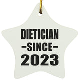 Dietician Since 2023 - Star Ornament