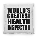 World's Greatest Health Inspector - Throw Pillow