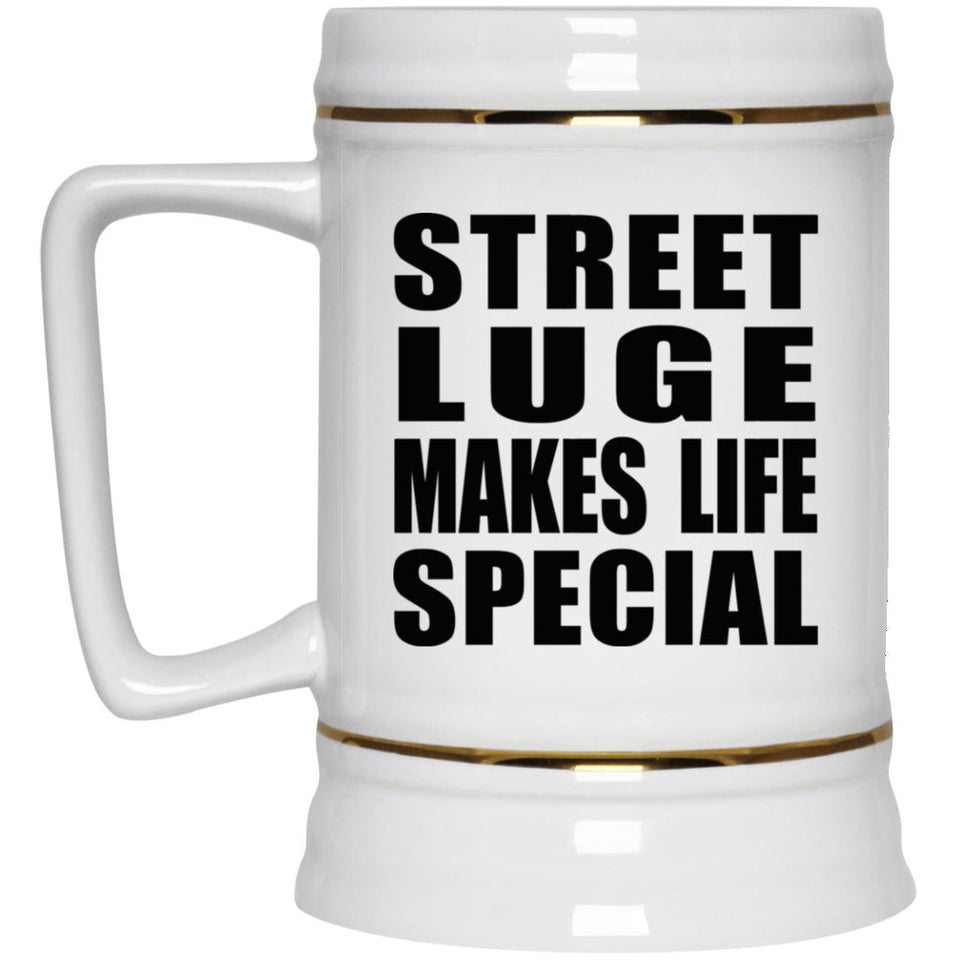 Street Luge Makes Life Special - Beer Stein