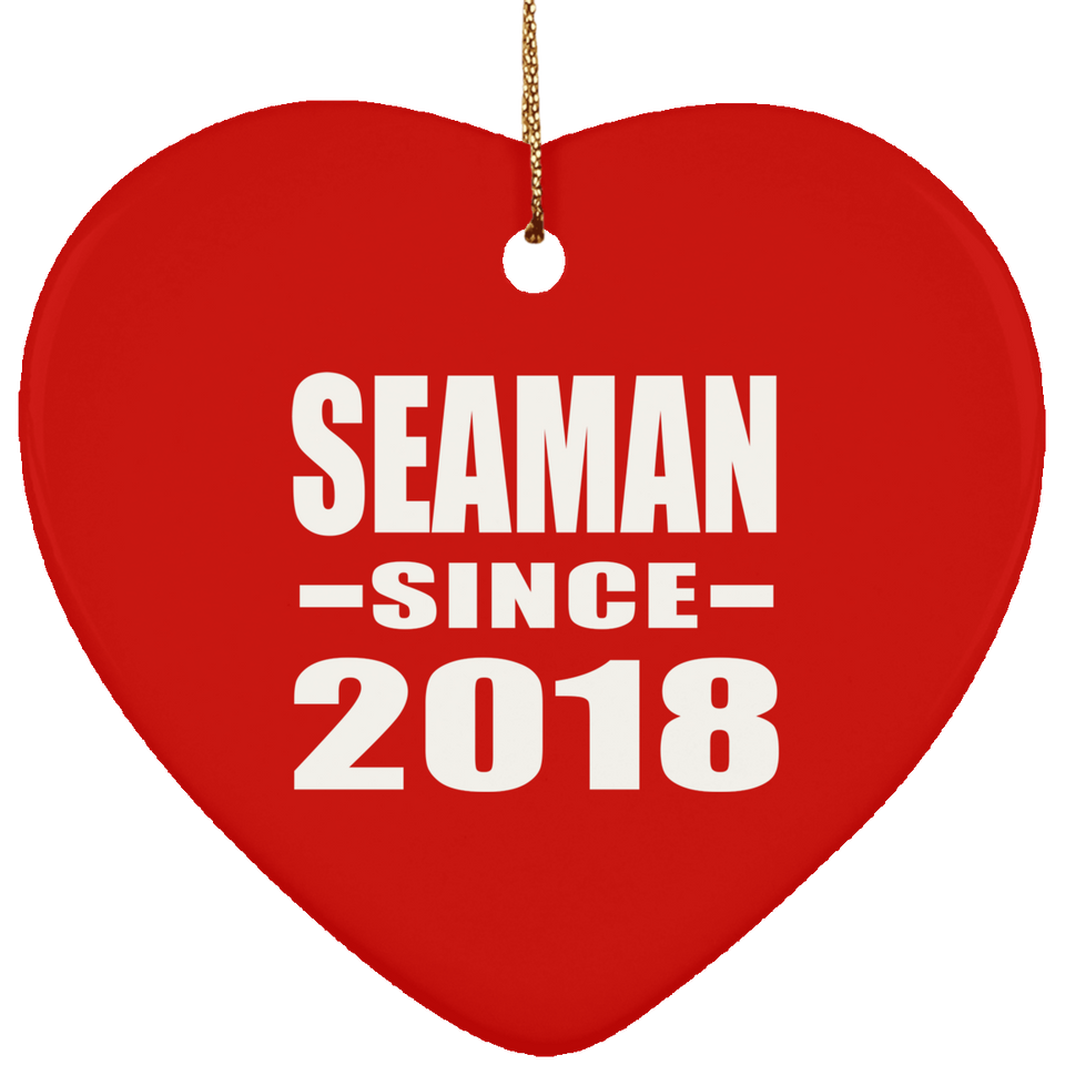 Seaman Since 2018 - Heart Ornament