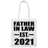 Father In Law Established EST. 2021 - Tote Bag White