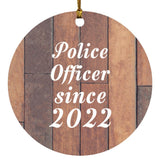 Police Officer Since 2022 - Circle Ornament E