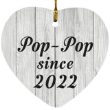 Pop-Pop Since 2022 - Heart Ornament F