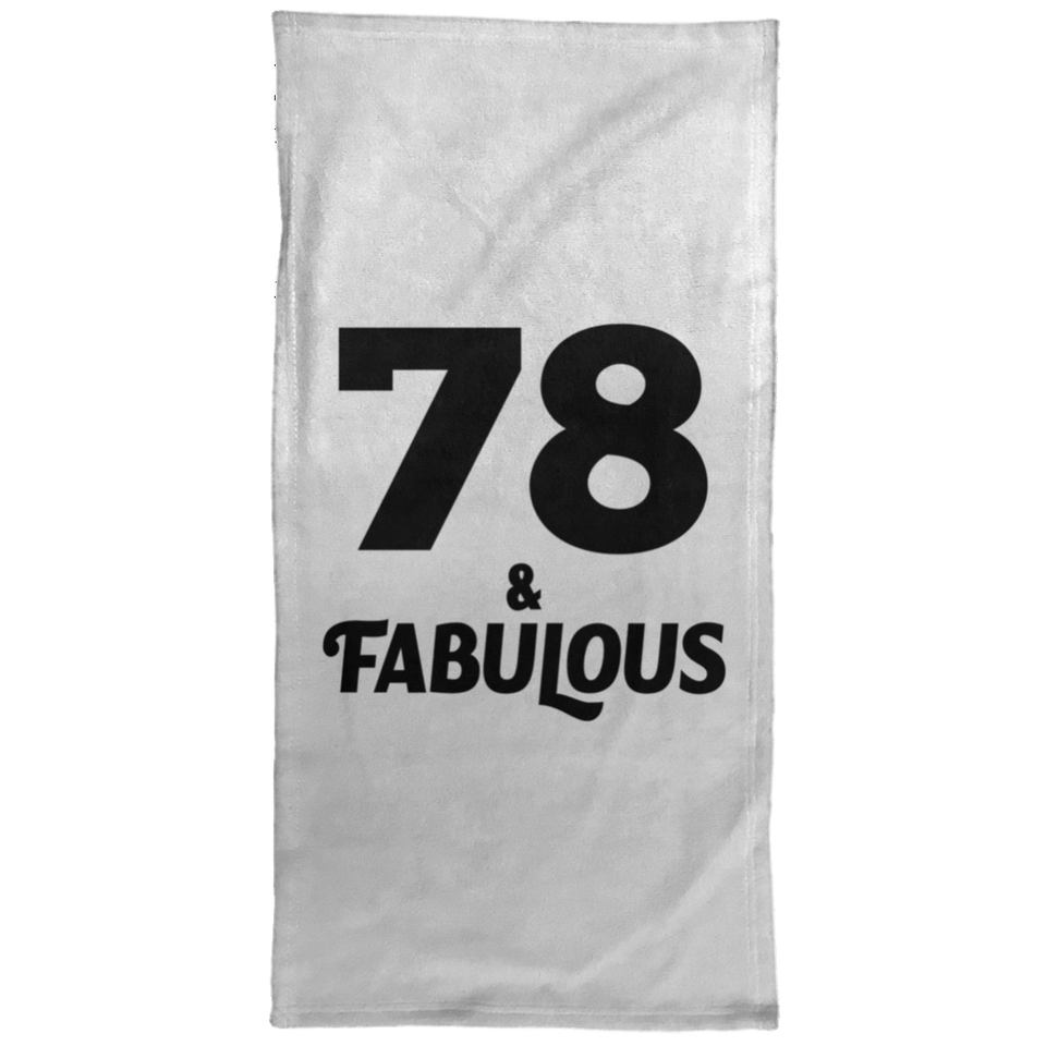 78th Birthday 78 & Fabulous - Hand Towel