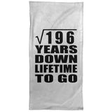 14th Anniversary Square Root of 196 Years Lifetime To Go - Hand Towel