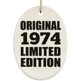 50th Birthday Original 1974 Limited Edition - Oval Ornament