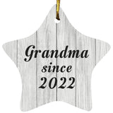 Grandma Since 2022 - Star Ornament F
