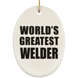 World's Greatest Welder - Oval Ornament