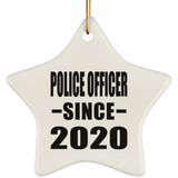 Police Officer Since 2020 - Star Ornament