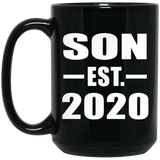 Son Established EST. 2020 - 15oz Coffee Mug Black
