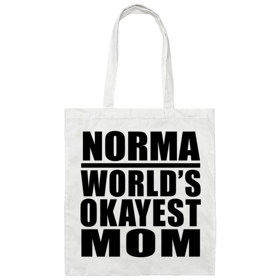 Norma World's Okayest Mom - Tote Bag White