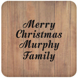 Merry Christmas Murphy Family - Drink Coaster C