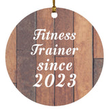 Fitness Trainer Since 2023 - Circle Ornament E