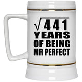 21st Anniversary Square Root of 441 Years of Mr Perfect - Beer Stein