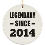 10th Birthday Legendary Since 2014 - Circle Ornament