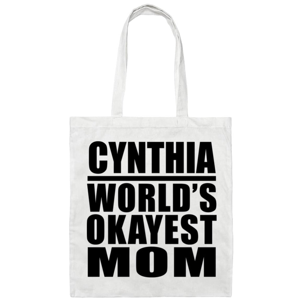 Cynthia World's Okayest Mom - Tote Bag White