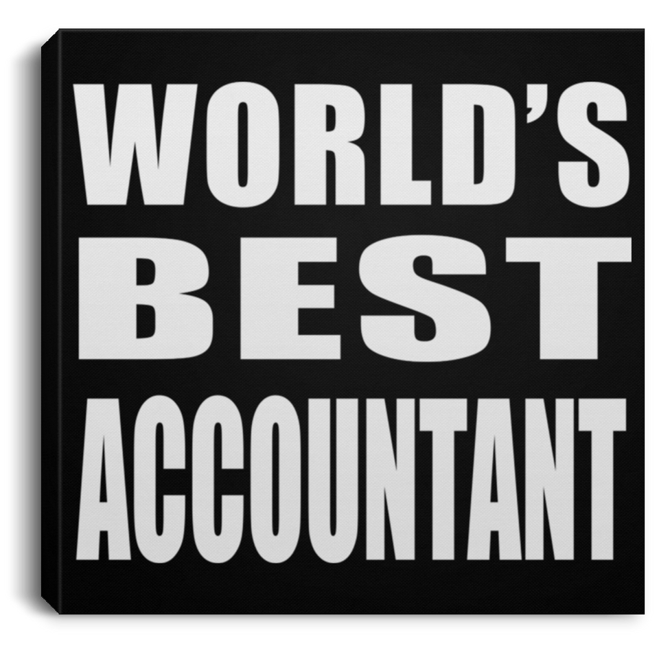 World's Best Accountant - Canvas Square