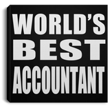 World's Best Accountant - Canvas Square