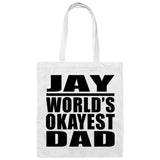Jay World's Okayest Dad - Tote Bag White