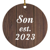 Son Established EST. 2023 - Circle Ornament D