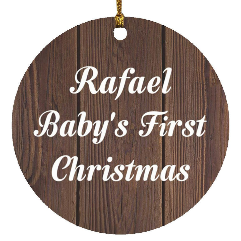 Rafael Baby's First Christmas - Circle Ornament D