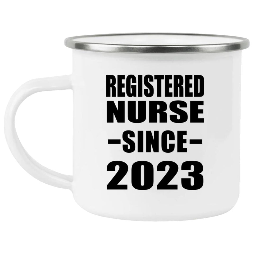 Registered Nurse Since 2023 - 12oz Camping Mug