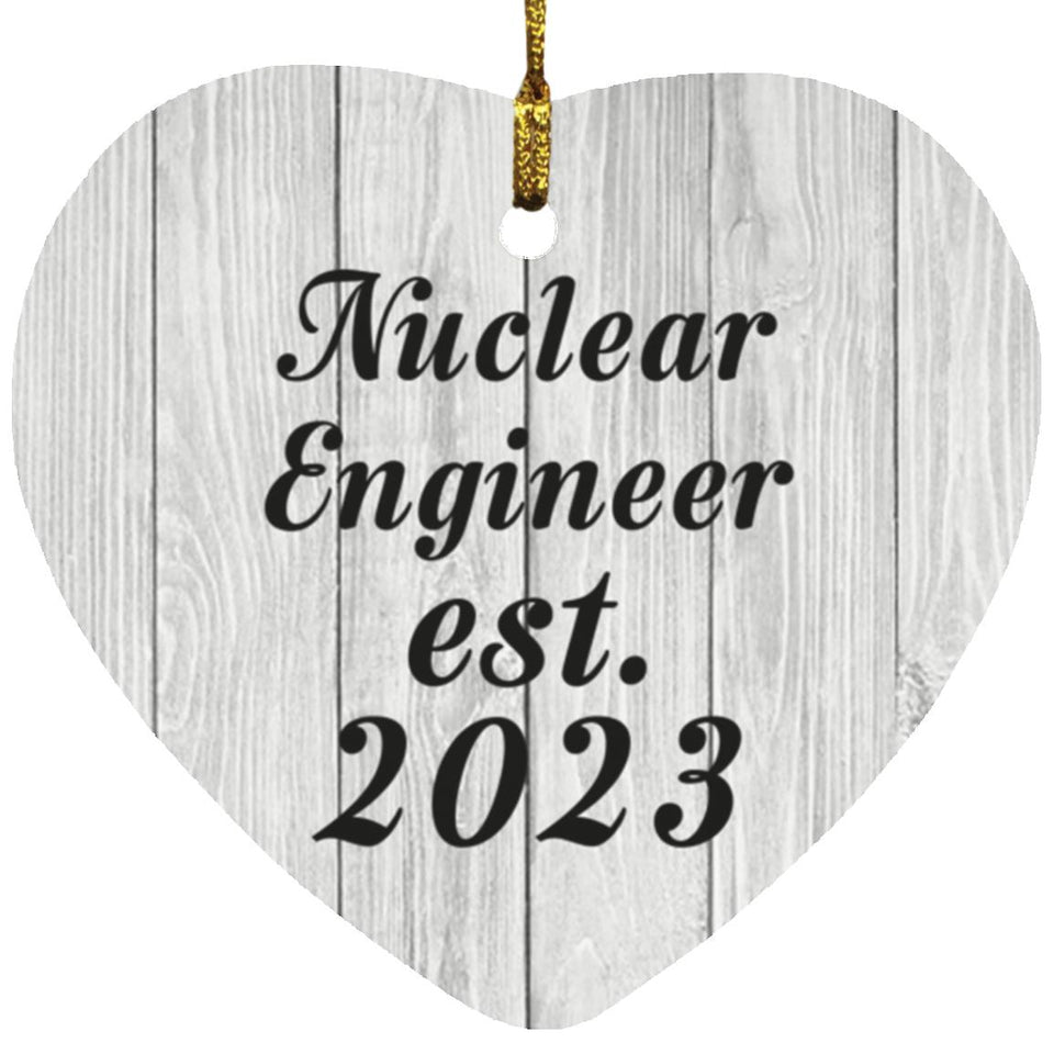 Nuclear Engineer Established Est. 2023 - Heart Ornament F