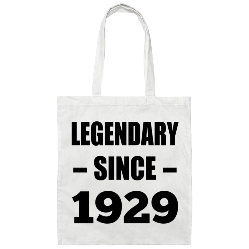 95th Birthday Legendary Since 1929 - Tote Bag White
