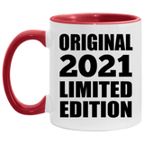 3rd Birthday Original 2021 Limited Edition - 11oz Accent Mug Red