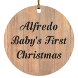Alfredo Baby's First Christmas - Circle Ornament C